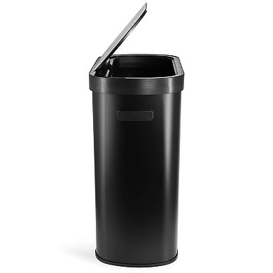 13 Gallon Automatic Sensor Hands Free Trash Can in Black