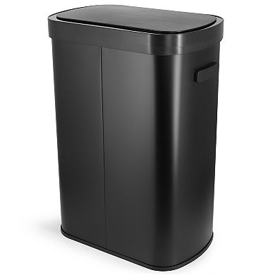 13 Gallon Automatic Sensor Hands Free Trash Can in Black