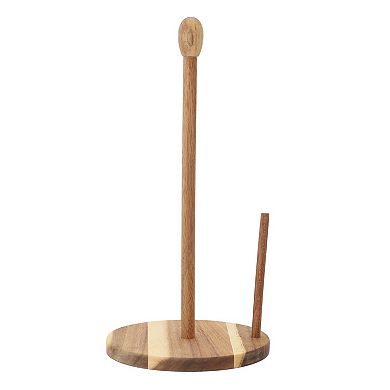 Elama 14 inch Acacia Wood Paper Towel Holder