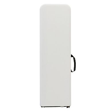 6 Foot Plastic Folding Bench in White