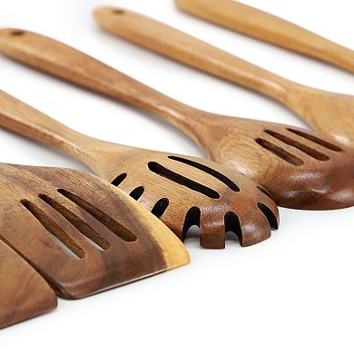 Elama 6 Piece Acacia Wood Kitchen Utensil Set