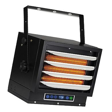 7500W Hard-Wire Installation Garage Heater With Remote and Vertical and Horizontal Air Flow in Black