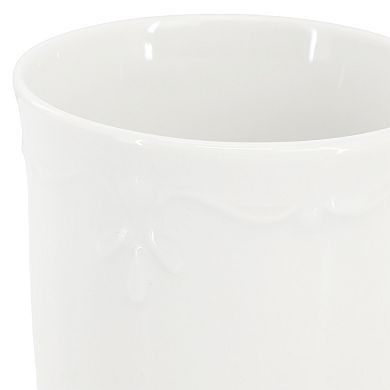 Henryi 6 Piece 12 Ounce Porcelain Mug Set in White