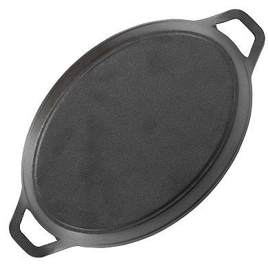 6 Piece Mini Cast Iron Oval Pan with Wood Tray Set