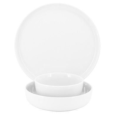 Duncan 18 Piece Porcelain Dinnerware Set in White