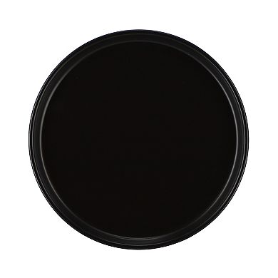 Josh 18 Piece Stoneware Dinnerware Set in Matte Black