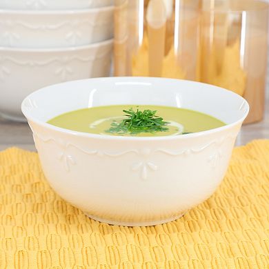 Henryi 6 Piece 6.1 Inch Porcelain Bowl Set in White