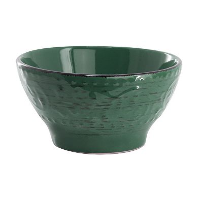 Malibu Sea Glass 16-Piece Dinnerware Set in Dark Green