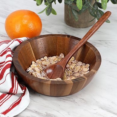 Elama 6 Piece 9 Inch Acacia Wood Spoon Set