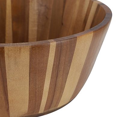 Elama 13.8 Inch Jumbo Acacia Wood Salad Bowl