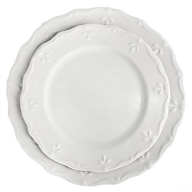 Henryi 16 Piece Porcelain Dinnerware Set in White