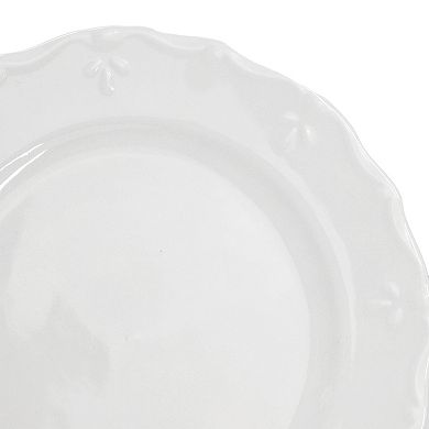 Henryi 6 Piece 10.6 Inch Porcelain Dinner Plate Set in White