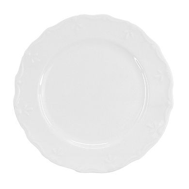 Henryi 6 Piece 10.6 Inch Porcelain Dinner Plate Set in White