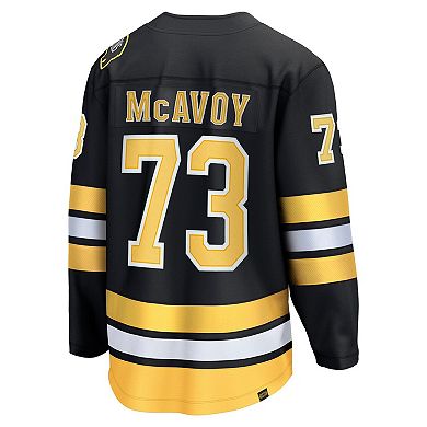Men's Fanatics Charlie McAvoy Black Boston Bruins Home Breakaway Player Jersey