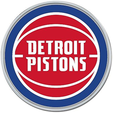 WinCraft Detroit Pistons Colored Chrome Auto Emblem