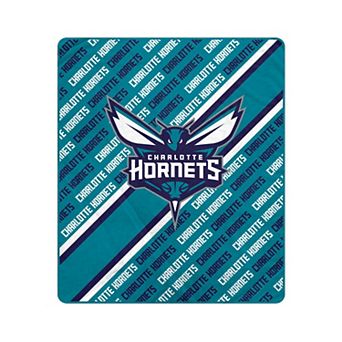 Pegasus Charlotte Hornets 50" x 60" Diagonal Lined Wordmark Ultra Soft Blanket