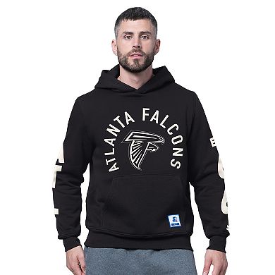 Men's Starter Black Atlanta Falcons Handoff Fleece Hoodie Sweatshirt