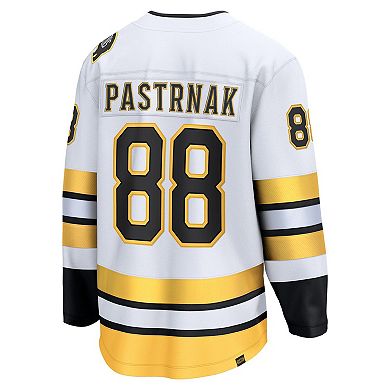Men's Fanatics David Pastrnak White Boston Bruins Away Breakaway Player Jersey