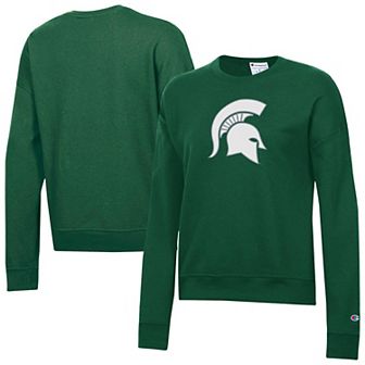 Women's Champion Green Michigan State Spartans Powerblend Sweatshirt