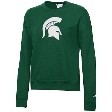 Women's Champion Green Michigan State Spartans Powerblend Sweatshirt
