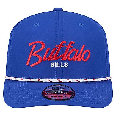 Men's New Era Royal Buffalo Bills Script 9SEVENTY Adjustable Hat