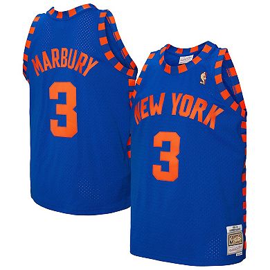 Men's Mitchell & Ness Stephon Marbury Blue New York Knicks 2005/06 Hardwood Classics Swingman Jersey