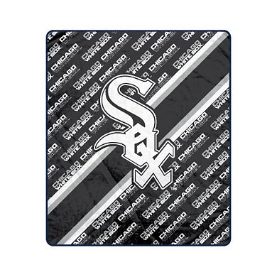 Pegasus Chicago White Sox 50" x 60" Diagonal Lined Wordmark Ultra Soft Blanket