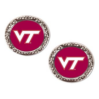 WinCraft Virginia Tech Hokies Round Team Post Earring