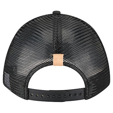 Men's New Era Stone/Black Chicago White Sox Text A-Frame Trucker 9FORTY Hat