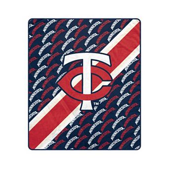 Pegasus Minnesota Twins 50" x 60" Diagonal Lined Wordmark Ultra Soft Blanket