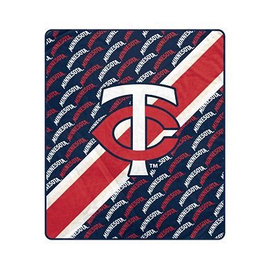 Pegasus Minnesota Twins 50&#34; x 60&#34; Diagonal Lined Wordmark Ultra Soft Blanket