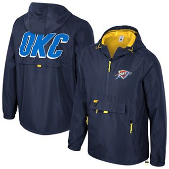 Unisex Stadium Essentials Blue Oklahoma City Thunder Compete Quarter-Zip Hoodie Jacket