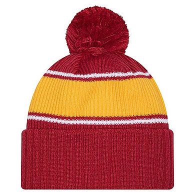 Men's New Era Cardinal USC Trojans Bold Cuffed Knit Hat with Pom