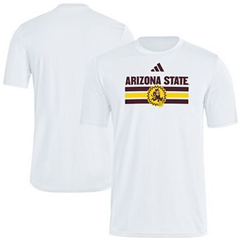 Men's adidas White Arizona State Sun Devils Strategy Pre-Game T-Shirt
