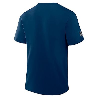 Men's Fanatics Deep Sea Blue Seattle Kraken Authentic Pro Primary T-Shirt