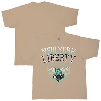 Unisex Stadium Essentials Sand New York Liberty Rays Up Urban Premium Relaxed Fit T-Shirt