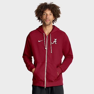 Men's Nike Crimson Alabama Crimson Tide 2025 Sideline Standard Issue Dri-FIT Full-Zip Hoodie