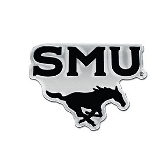 WinCraft SMU Mustangs Team Chrome Car Emblem