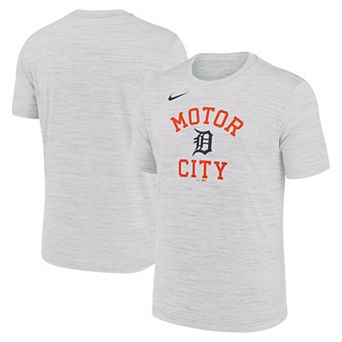 Men's Nike Ash Detroit Tigers Velocity Team Phrase Dri-FIT T-Shirt