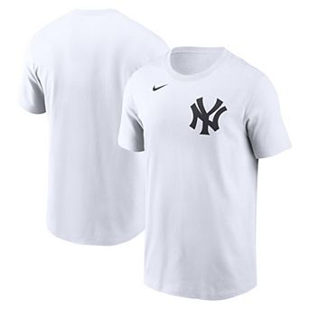 Men's Nike White New York Yankees Fuse Wordmark T-Shirt