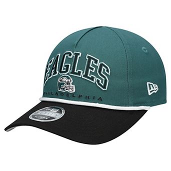 Toddler New Era Green/Black Philadelphia Eagles Arch COOLERA 9FORTY A-Frame Adjustable Hat
