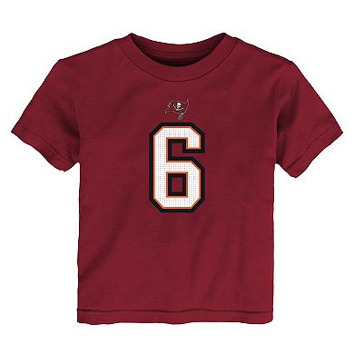 Toddler Nike Baker Mayfield Red Tampa Bay Buccaneers Player Name & Number T-Shirt