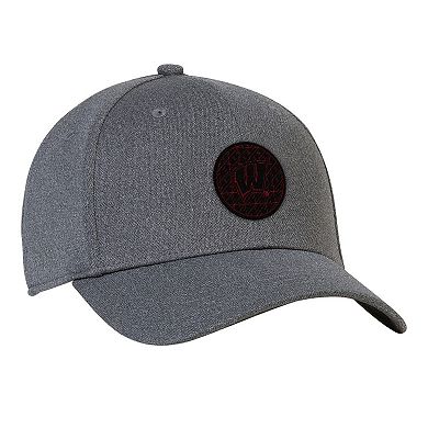 Men's Under Armour Heather Gray Wisconsin Badgers College Essentials 3.0 Blitzing Flex Hat