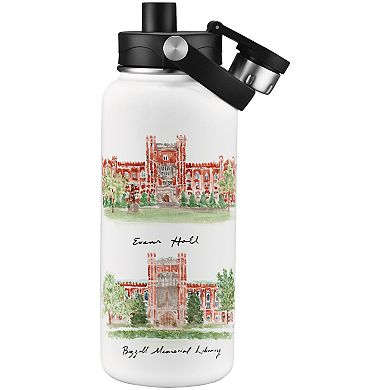 Oklahoma Sooners Laura Wilcox Watercolors 34oz. Water Bottle
