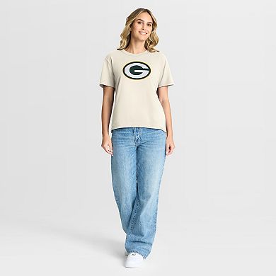 Women's Fanatics Cream Green Bay Packers Dove Legacy T-Shirt