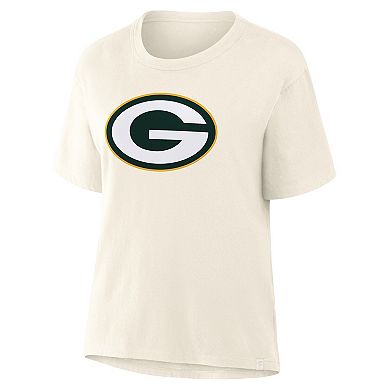 Women's Fanatics Cream Green Bay Packers Dove Legacy T-Shirt
