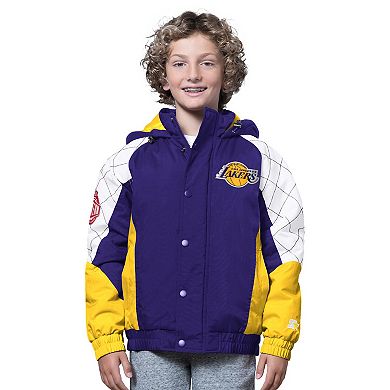 Youth Starter Purple/Gold Los Angeles Lakers All Time Pro Jr. Full-Zip Hoodie Jacket