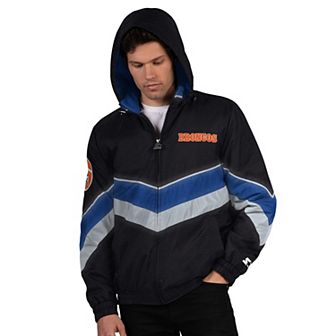 Men's Starter Black Denver Broncos Thursday Night Gridiron Vintage Logo Full-Zip Hoodie