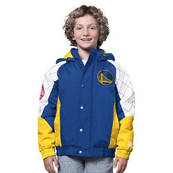 Youth Starter Royal/Gold Golden State Warriors All Time Pro Jr. Full-Zip Hoodie Jacket