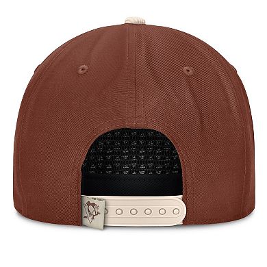 Men's Fanatics Brown/Cream Pittsburgh Penguins Reminisce Vintage Adjustable Hat